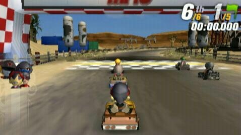 The PSP version boasts an exclusive Last Kart Standing mode, which is effectively a standard elimination mode.