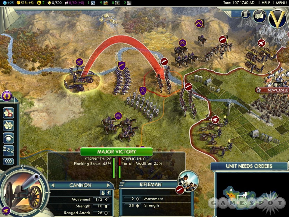 Ranged combat is totally different in Civ V.