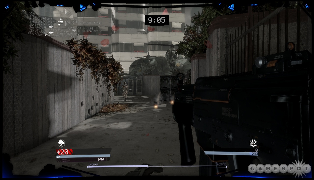 Blink-and-you're-dead action is common in speedy multiplayer matches.