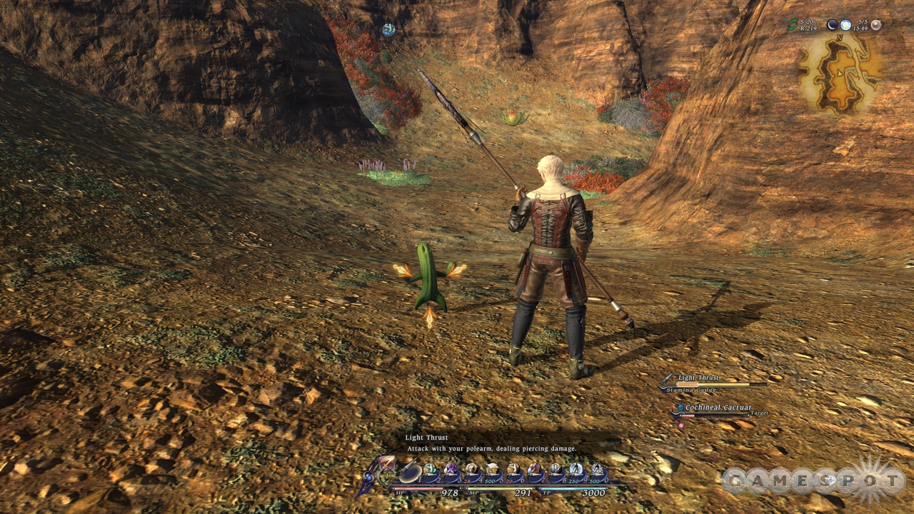 Final Fantasy XIV has a new interface that's at least a bit more like what you're used to in Western games.