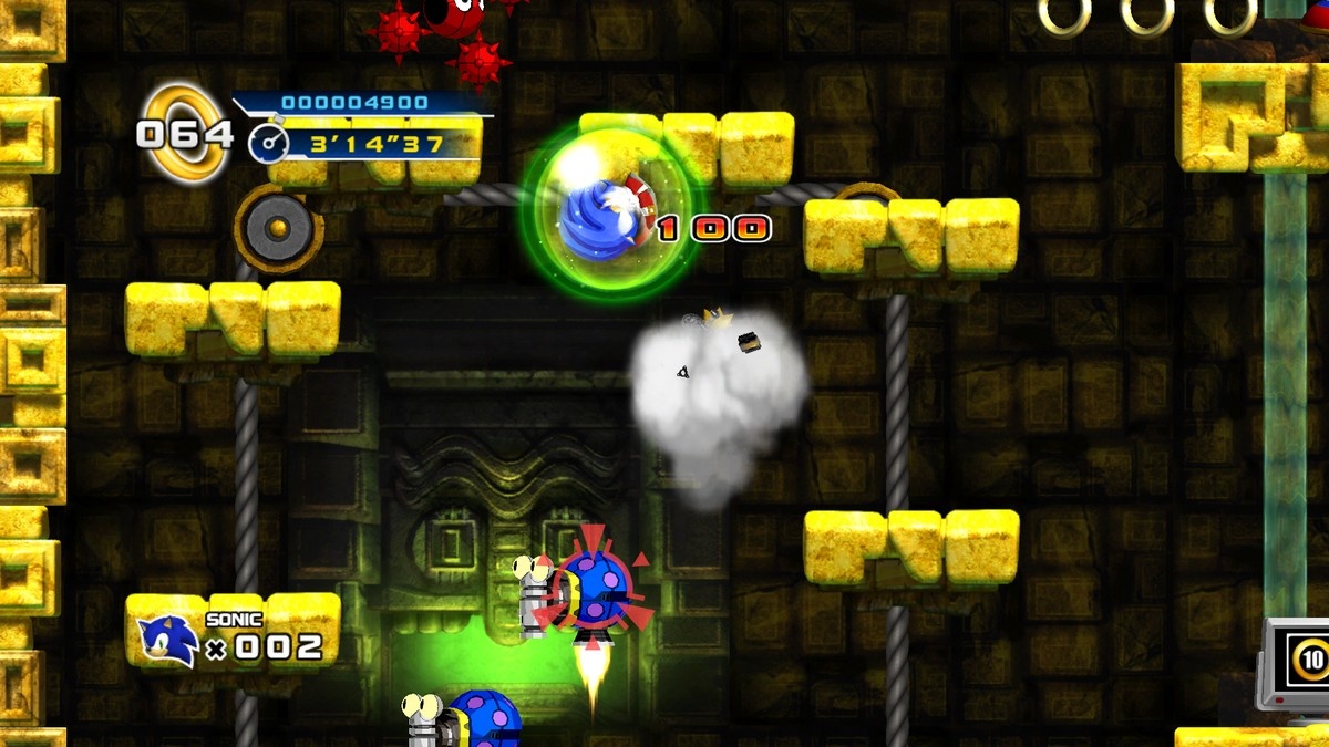 The homing attack is a cool and useful addition to Sonic's 2D repertoire.