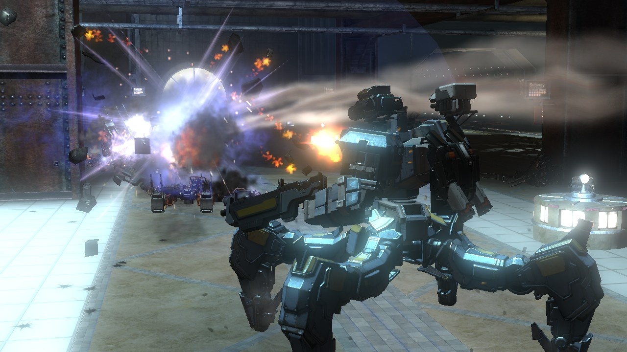 One thing's for sure: Front Mission Evolved isn't short of big-time explosions.