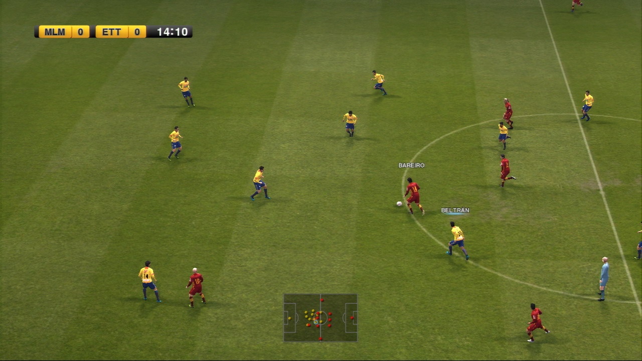  Pro Evo 2011's gameplay is characterised by more skill-based passing, which allows for deep and rewarding gameplay.