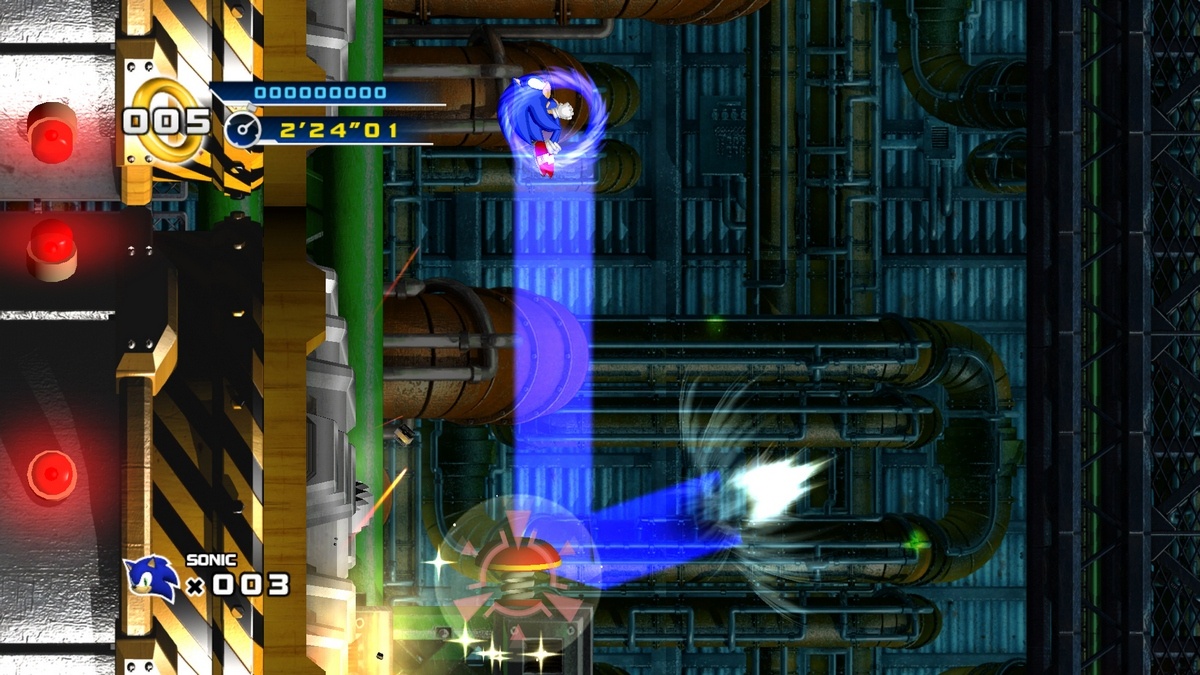 The homing attack is a cool and useful addition to Sonic's 2D repertoire.