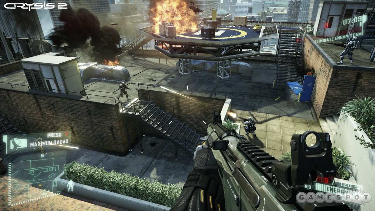 It may look like your average gunfight, but there's a lot that goes on in Crysis 2's multiplayer matches.