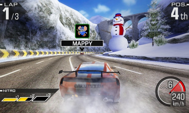 Frosty the Snowman is an avid racing fan.