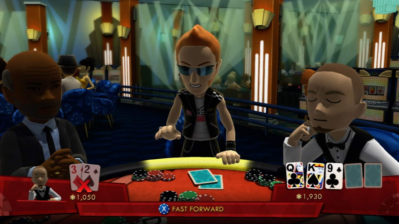 This going all-in animation shows up more frequently than it should when AI players are at the table.