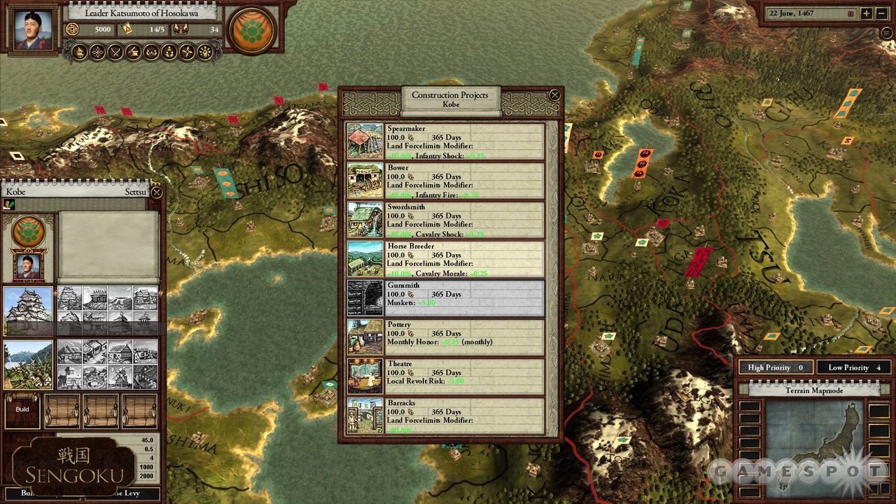 Your cities can be upgraded to improve their militaristic, economic, or defensive capabilities.