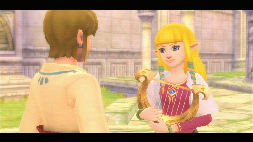 There is a lot of flirting between Link and Zelda in the early parts of Skyward Sword