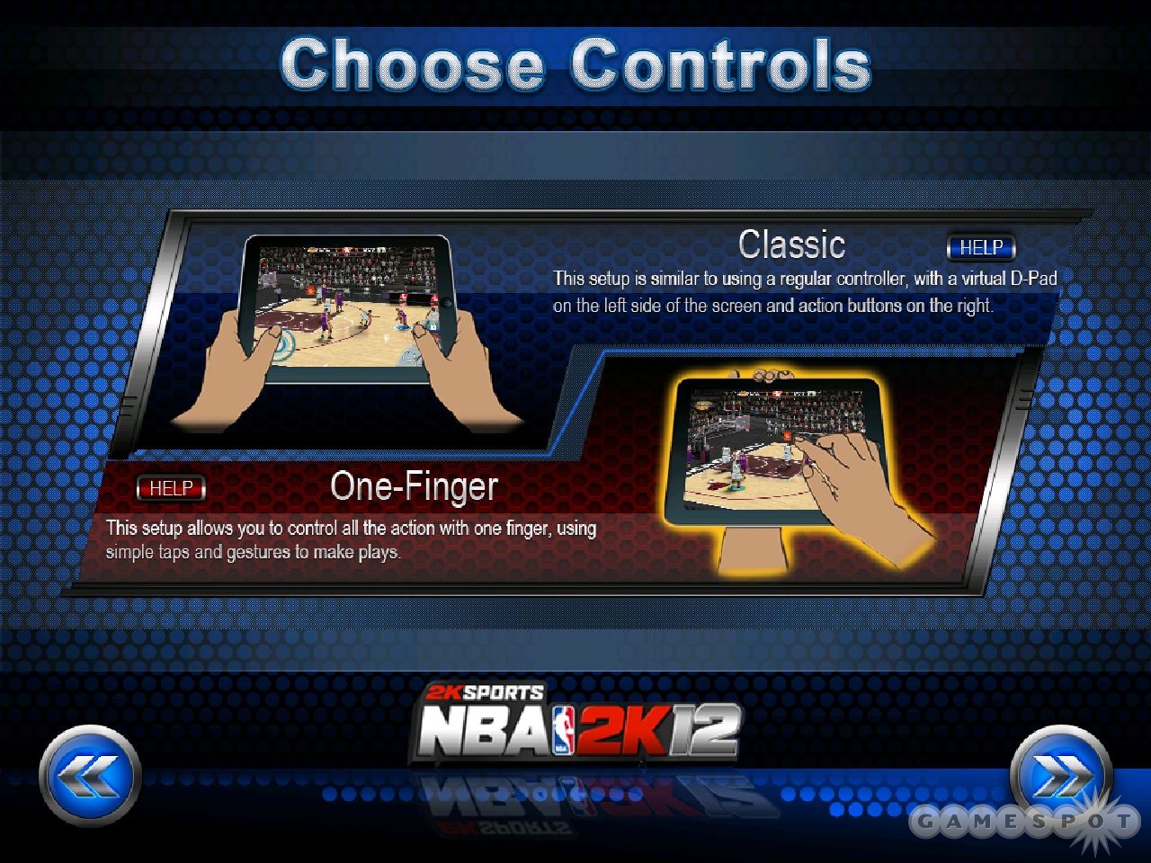 Your two control choices