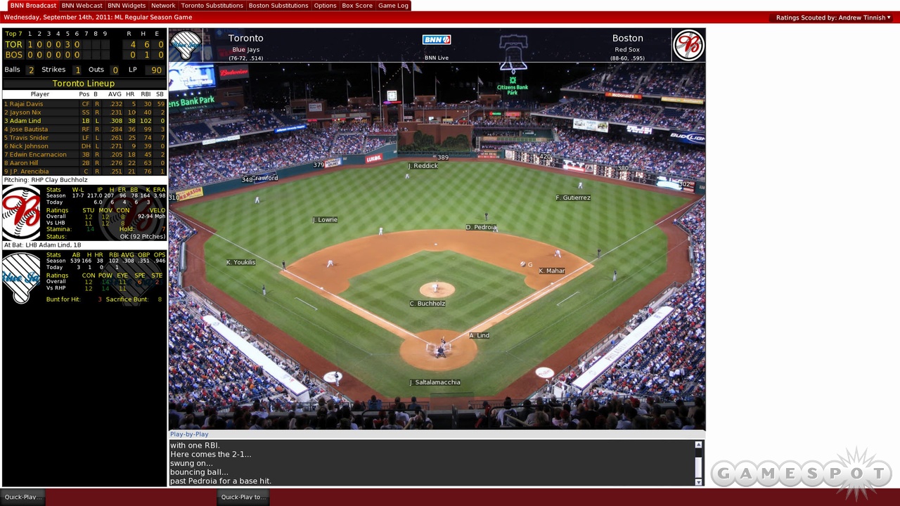 When it comes to visual pizzazz, this is pretty much all you get in OOTP 12.