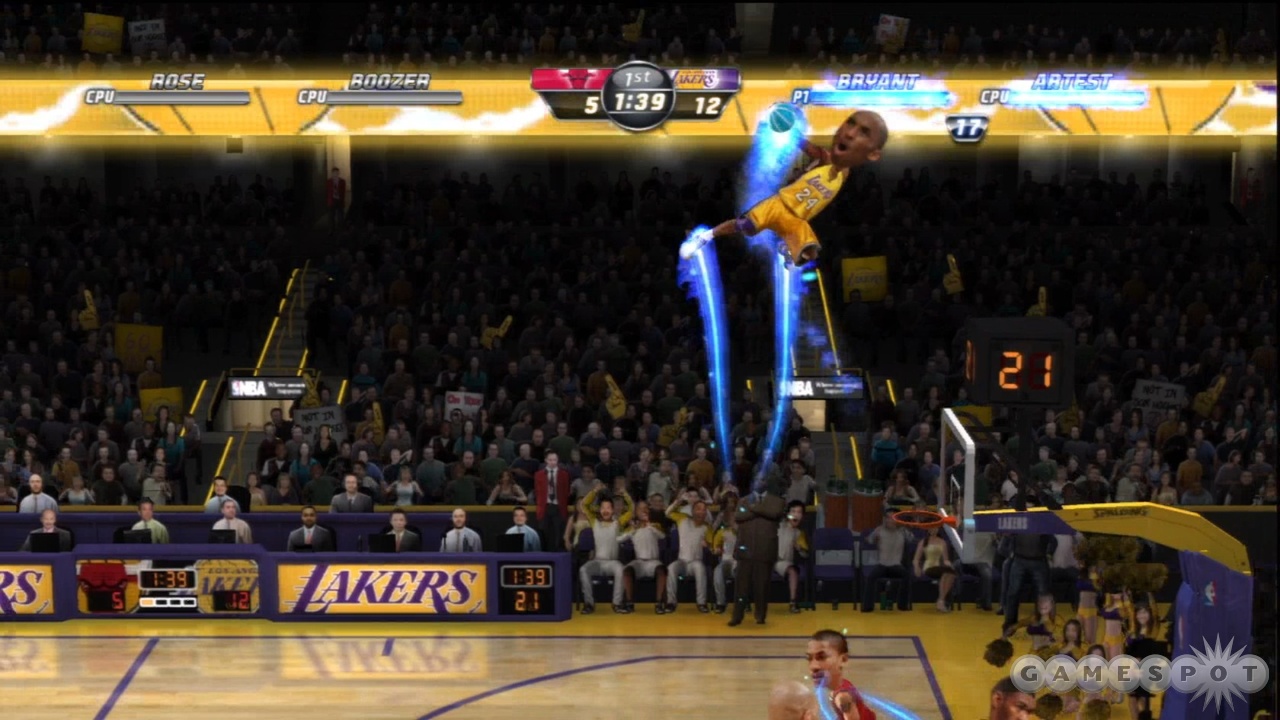 Kobe's about to throw-down the sweet jam!