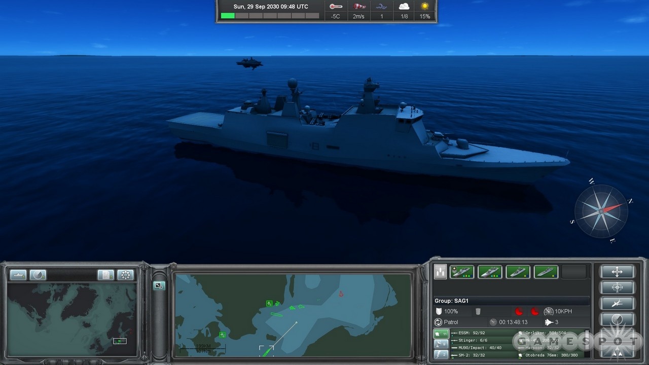  Visuals aren't exactly cutting edge, but you can at least expand the 3D window to the full screen for a close-up look at your fleet.
