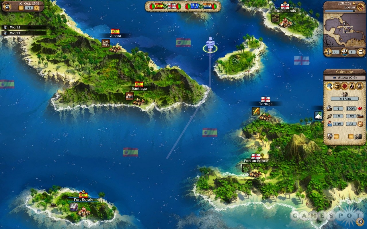 If you like maps of the Caribbean, you'll get plenty of looks at one in Port Royale 3.