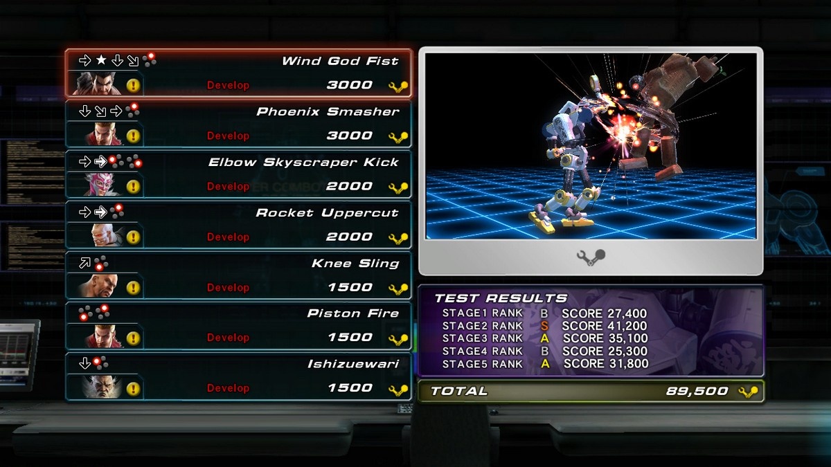 Customise your Combot with other fighters' moves.