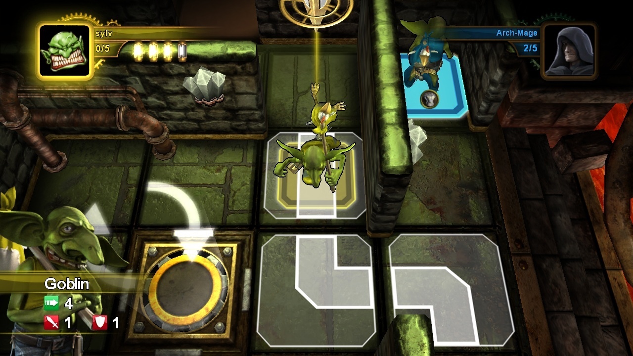 The path of the goblin is a crooked one, surrounded by walls.