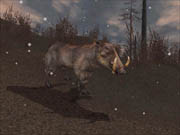 Prehistoric boars will attack you if cornered.