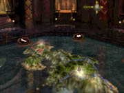 The interior of your temple gives access to many of the game's features