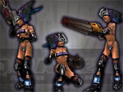 The PS2 version of the Hunter character model.