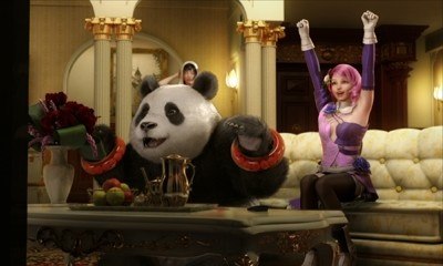 Blood Vengeance 3D features Tekken fighters like Panda (left) and Alisa.