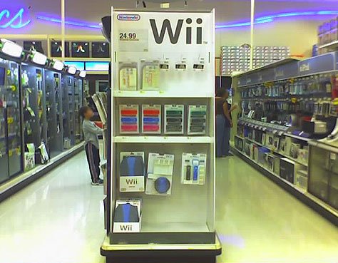 A Louisiana Target Wii display.