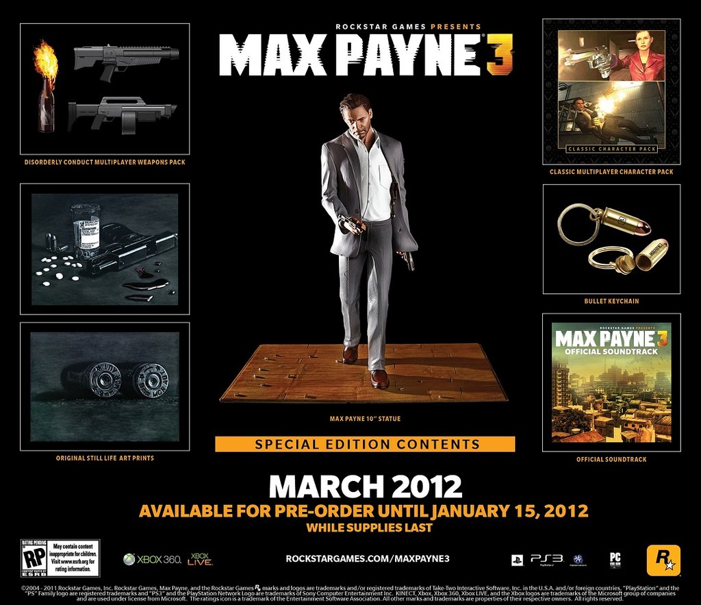 Max Payne 3 gets $100 special edition - GameSpot