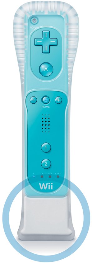 The blue Wii Remote…
