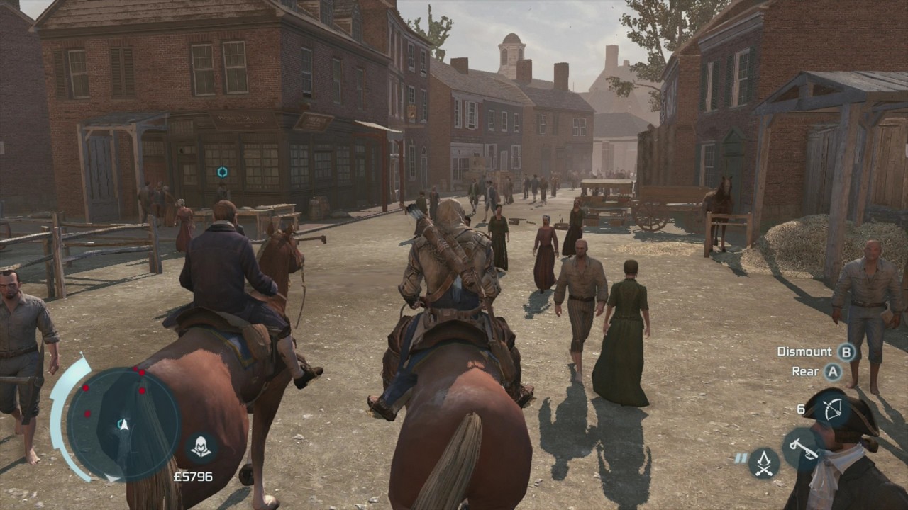 You spend more time on horseback in Assassin's Creed III than ever before in the series.