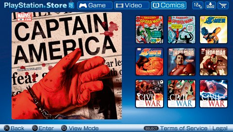 indeks reparatøren Uendelighed PSP Digital Comics store goes live - GameSpot