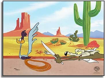 Road Runner, on a conceptual level, had some very disturbing messages.