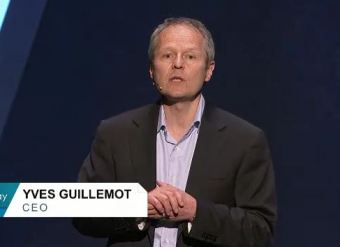 Ubisoft CEO onstage to talk about the company's future.