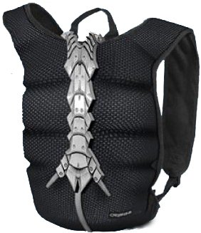 The nanosuit-inspired backpack. Image credit: Playfront.