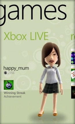 Xbox Live on Windows Phone 7.