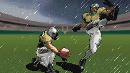 Classic Tecmo cutscenes make their duel-screen debut in Tecmo Bowl Kickoff.