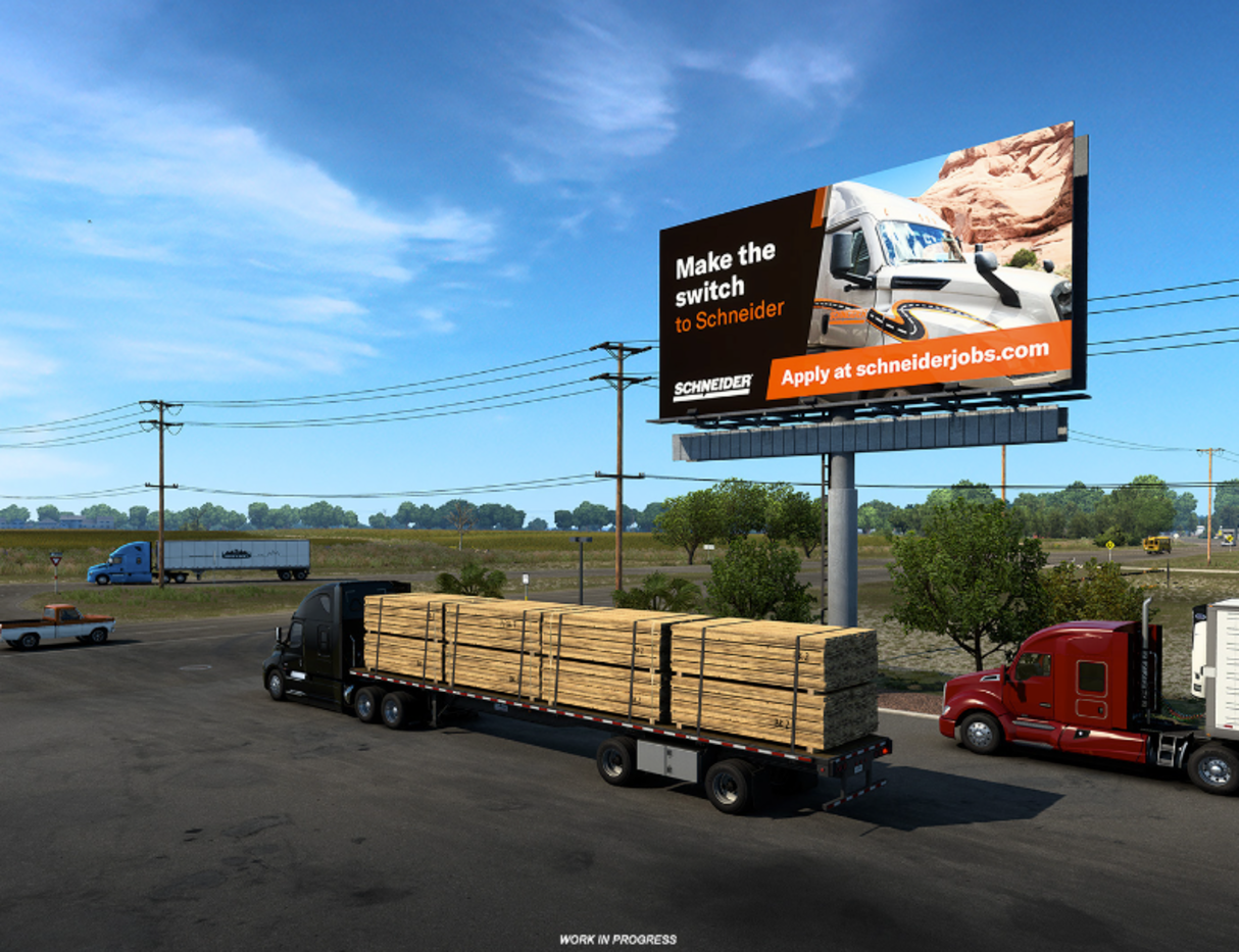 gamespot.com - Eddie Makuch - Real Trucking Company Is Buying Billboards In American Truck Simulator To Help Recruit Staff