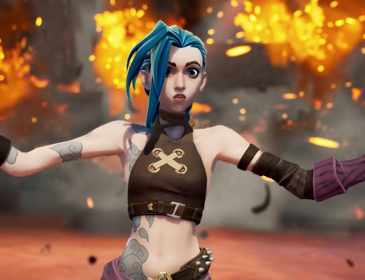 Fortnite X League of Legends - Jinx Joins The Party - GameSpot