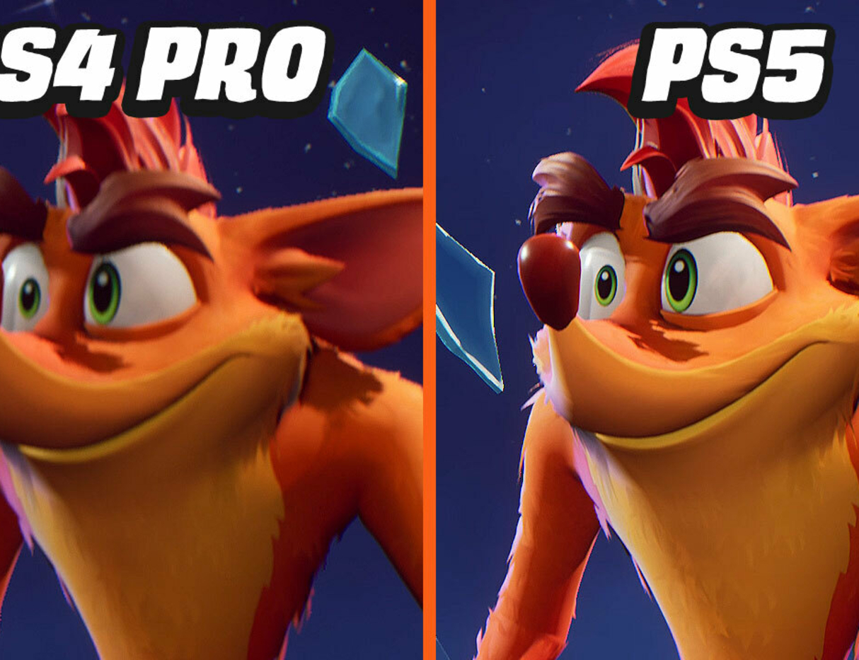 Beskrivelse forskel Whirlpool PS5 vs PS4 Pro - Crash Bandicoot 4 - GameSpot