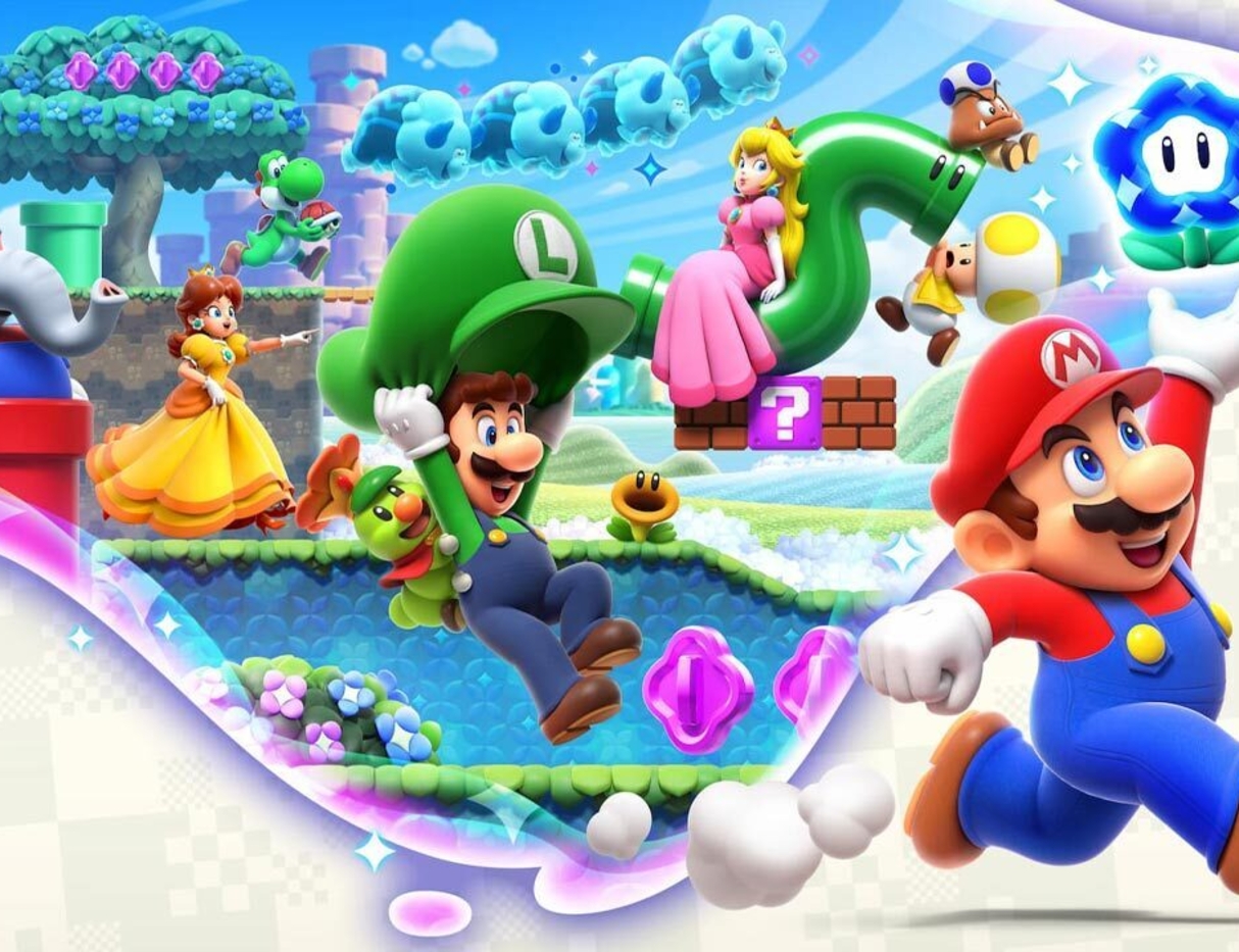 New Super Mario Bros. U Deluxe – 4 Players Walkthrough Co-Op Full