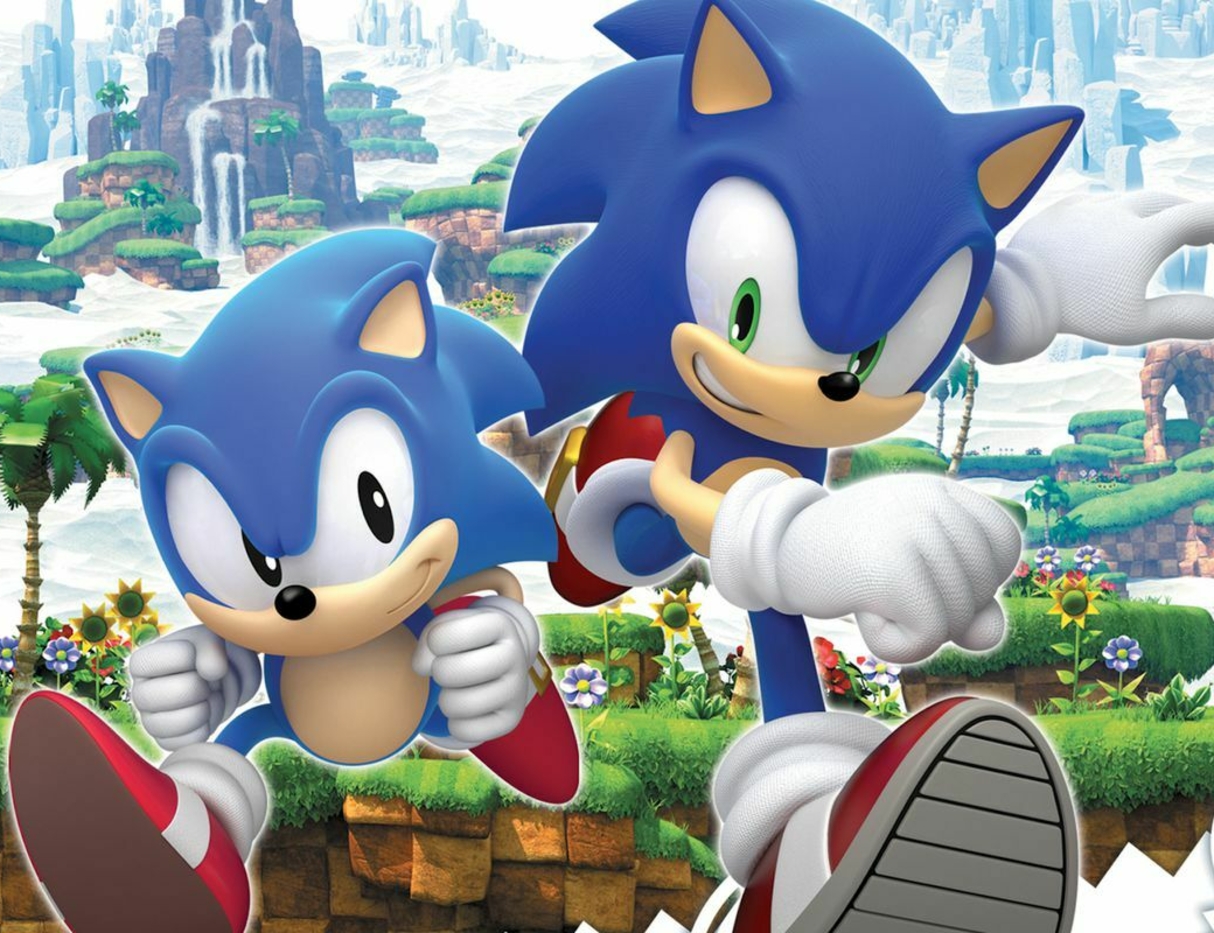 Купить sonic generations. Sonic Generations 2011. Игра Соник генерейшен. Соник игра картинки. Маленький Соника и большой.