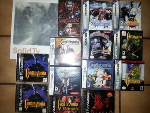 Some of my Castlevania from GBA, DS PSP, and PS1