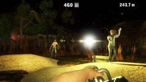 You run and shoot zombies all onrails and it's pretty boring and repetitive.