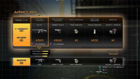 Hey buying weapons to use in combat, it's like Counter Strike.