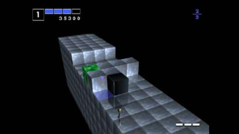 --Intelligent Qube (PS1) - the less definitive edition of Wetrix without all that stuff but instead a guy gets crushed by unstable blocks