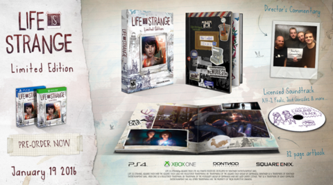Life Is Strange Limited Edition includes a soundtrack and 32-page artbook