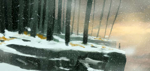 A snowy environment from Bergquist's portfolio.