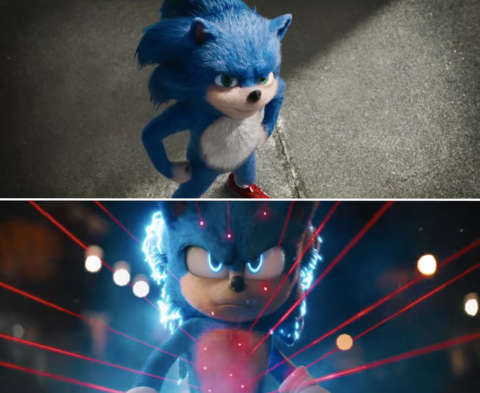 Sonic Movie Comparison: Here's The Old And New Designs Side-By