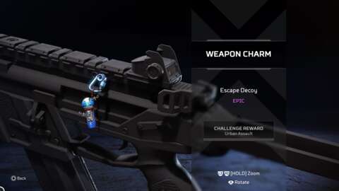 Escape Decoy weapon charm
