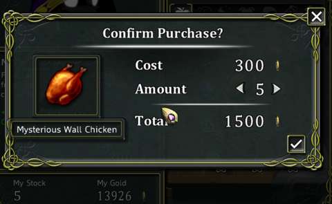Wall Chickens are cost-efficient healing items.