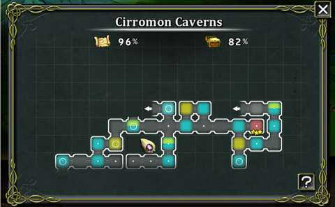 The limitations of the map system are at their worst in the hazard-filled Cirromon Caverns.