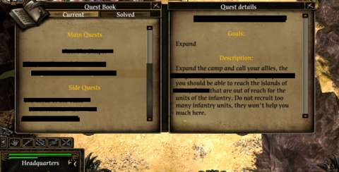 This is the quest description of the aforementioned scenario. Details have been redacted to prevent spoilers.